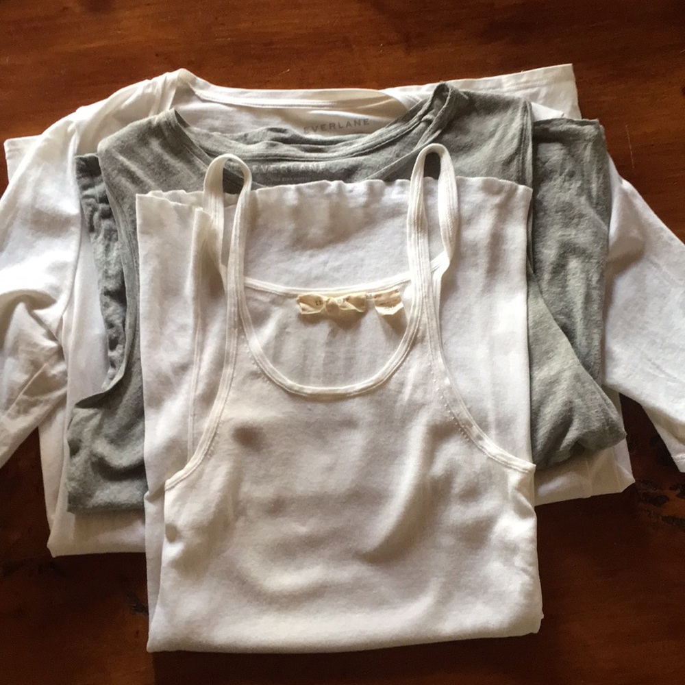 Lot Everlane & Inhabit tshirts Small–Medium